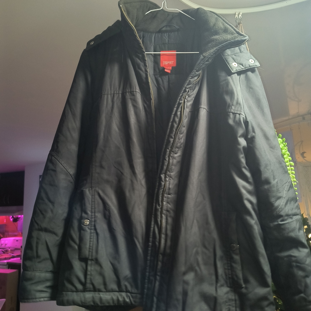 Esprit Black Military Field Jacket
